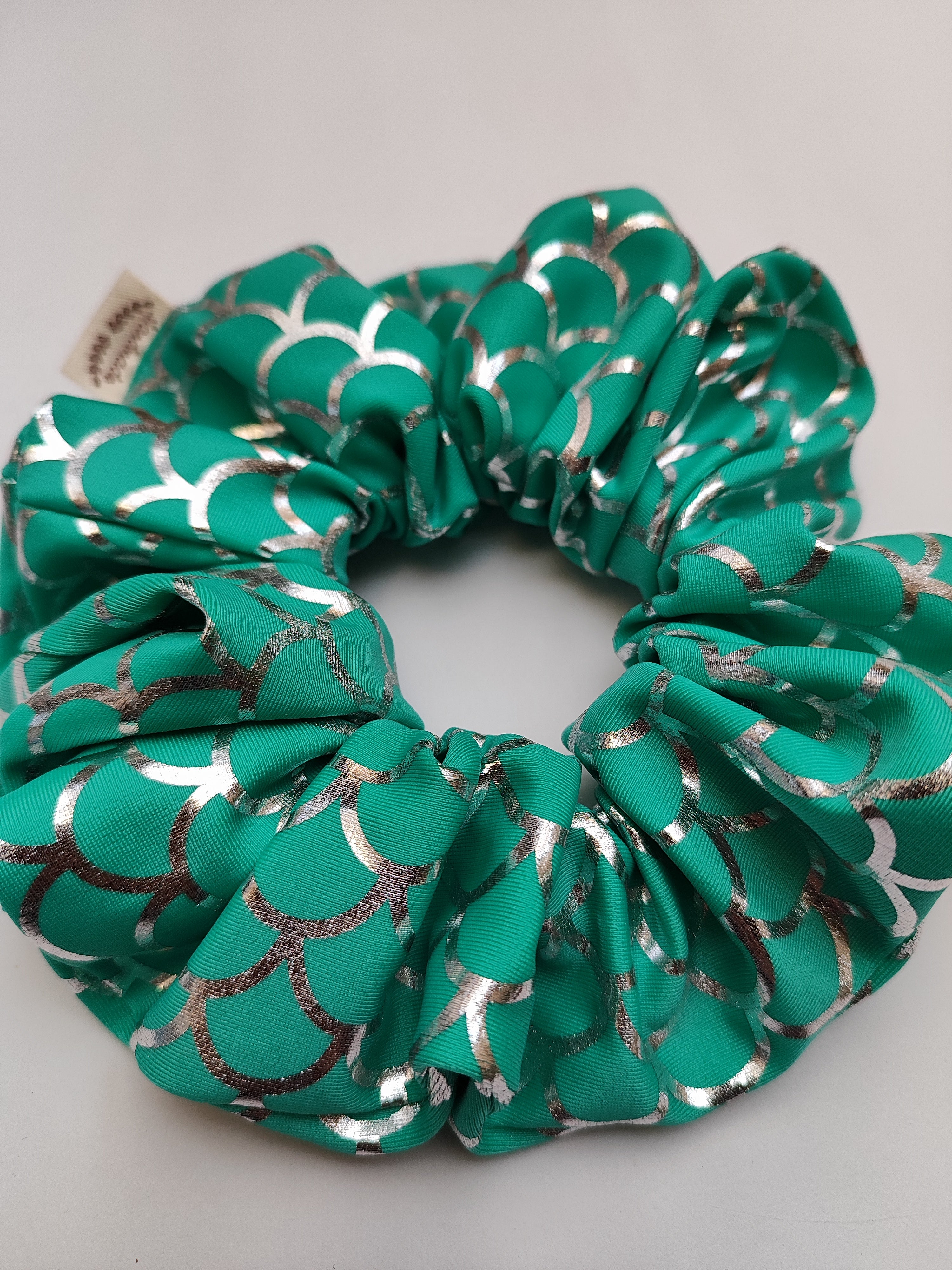 Scrunchie sirena verde