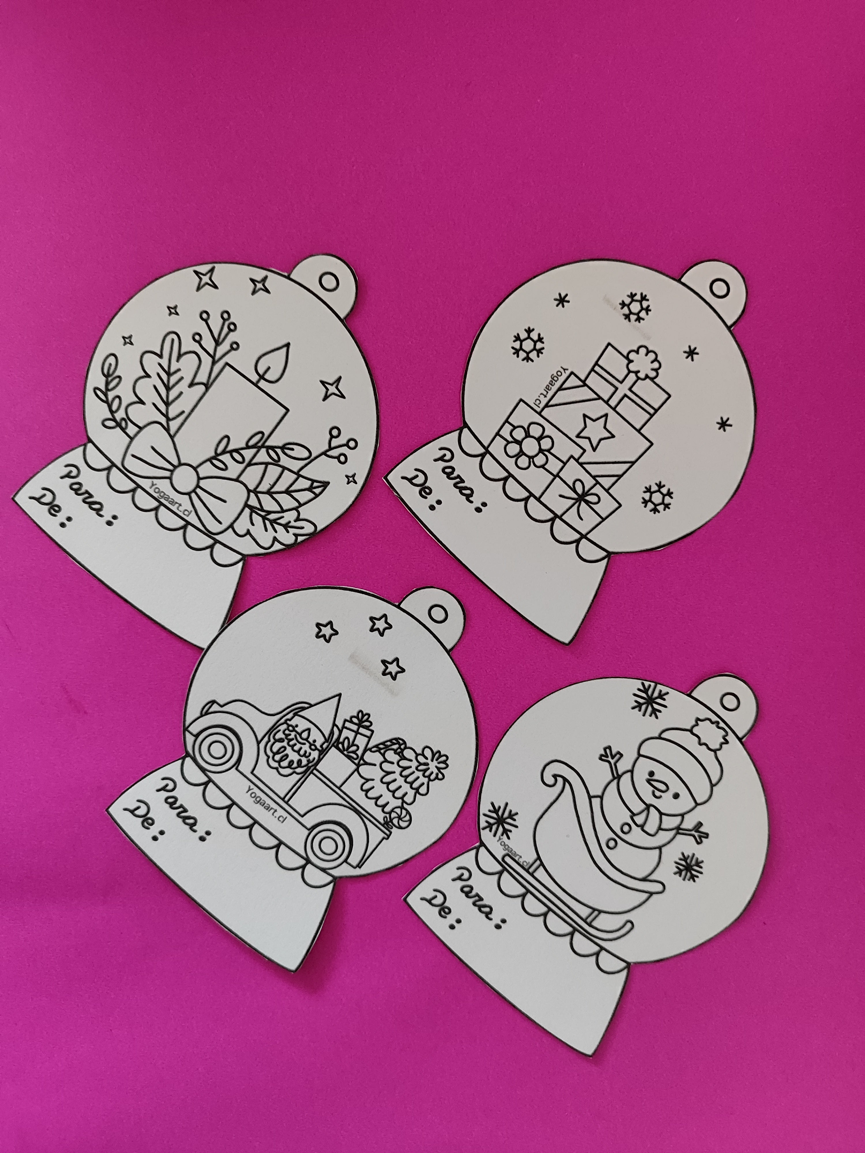 Etiqueta Navidad Bola de nieve