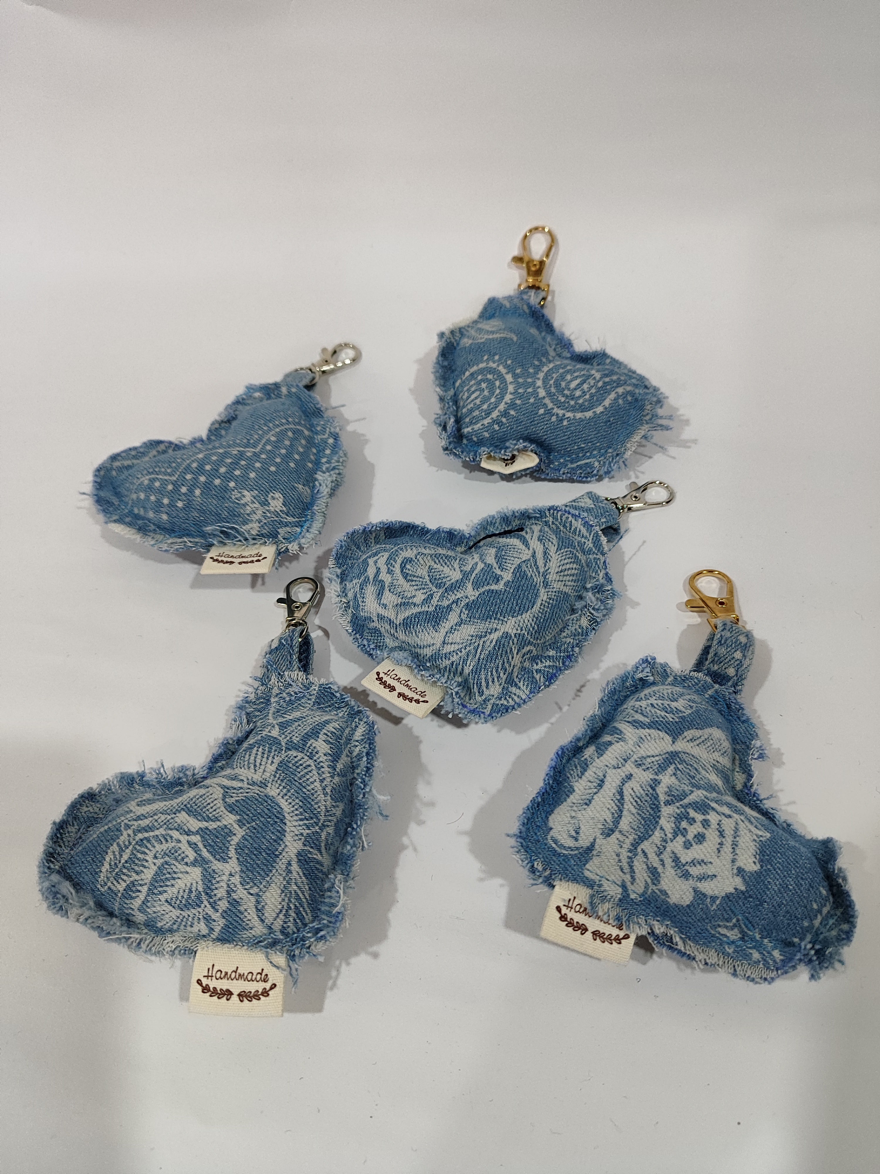 Llavero corazón upcycling